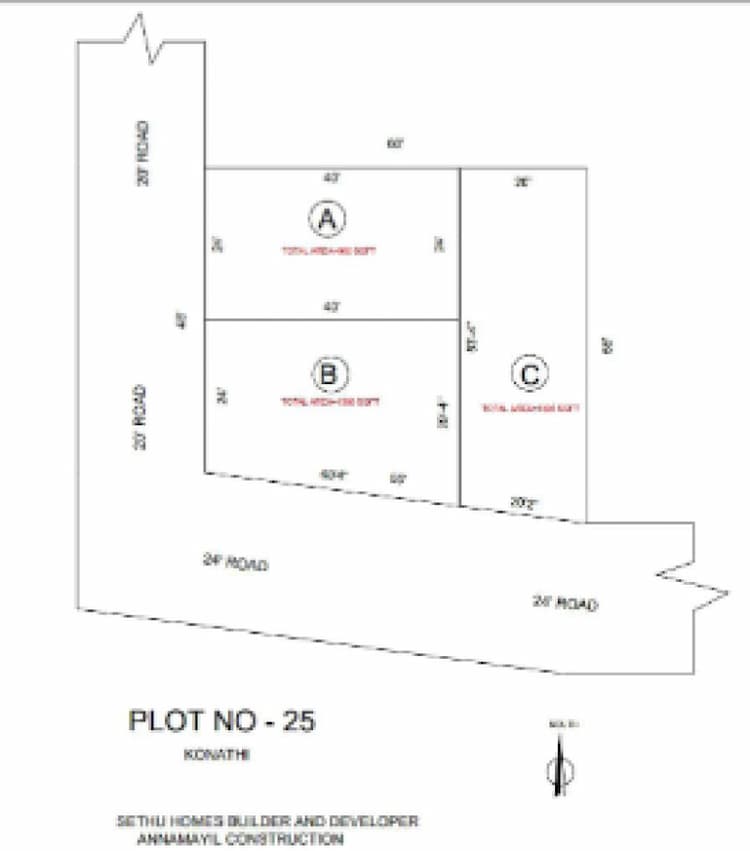 1093 sqft land for sales