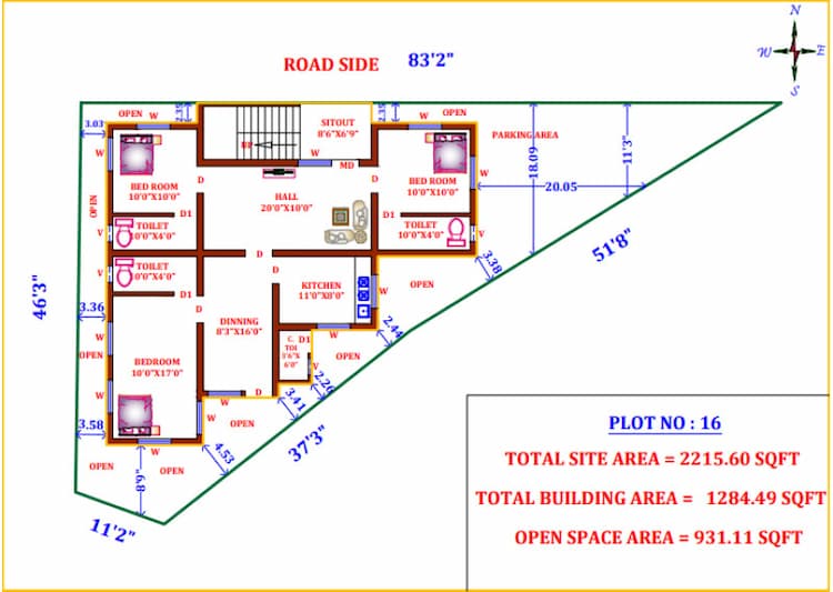 3BHK House - Sangar Nagar