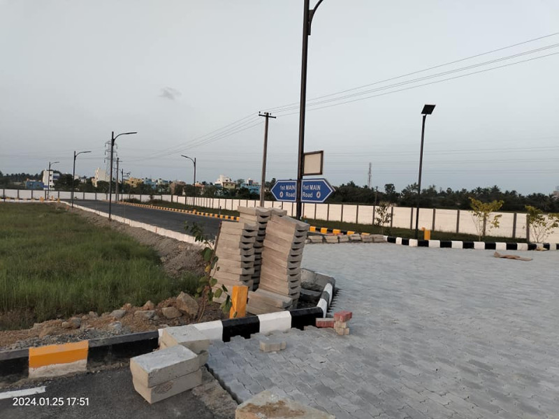 On road Village plot